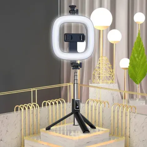 Selfie Stick with Tripod & Ring Light  P40D-3 (4).webp
