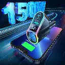 4-in-1 Car Charger + Bluetooth FM Transmitter Joyroom PD 150W (8).webp