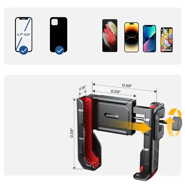 Phone holder for scooter, bike, motorcycle - Joyroom JR-ZS266 (3).webp