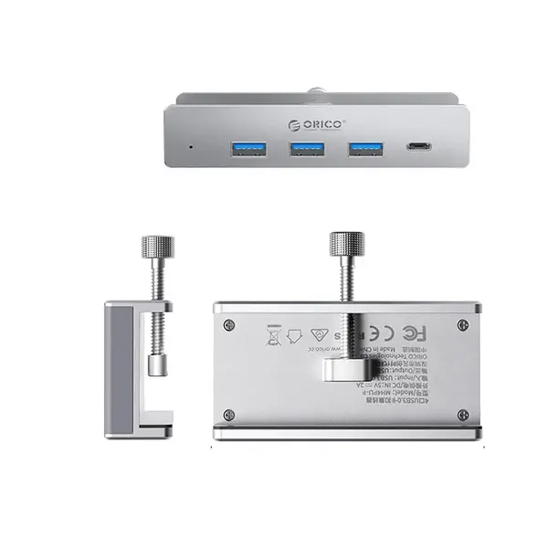  3x USB-A 3.0 + 1x USB-C 3.0 Hub Clamp-Mounted  Orico MH4PC (3).webp