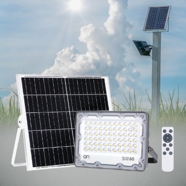 Solar LED Floodlight with Panel & Battery | SOLAR LED PRO 100 2000lm