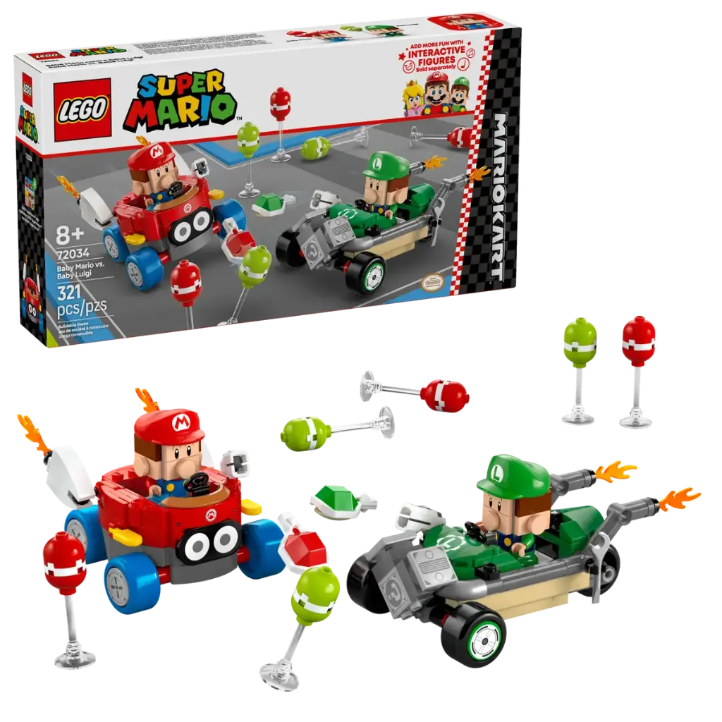  LEGO 72034 Mario Kart - Baby Mario Vs Baby Luigi 