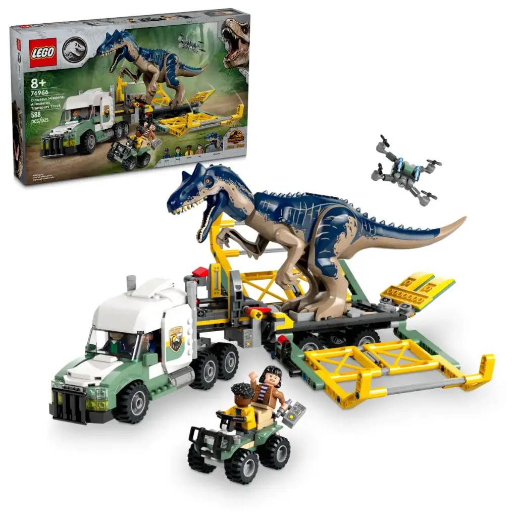  LEGO 76966 Dinosaur Missions: Allosaurus Transport Truck 