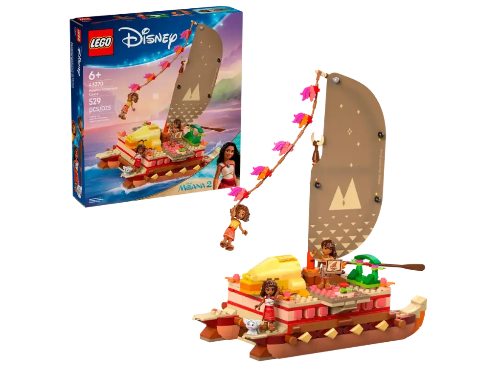  LEGO 43270 Moana's Adventure Canoe 