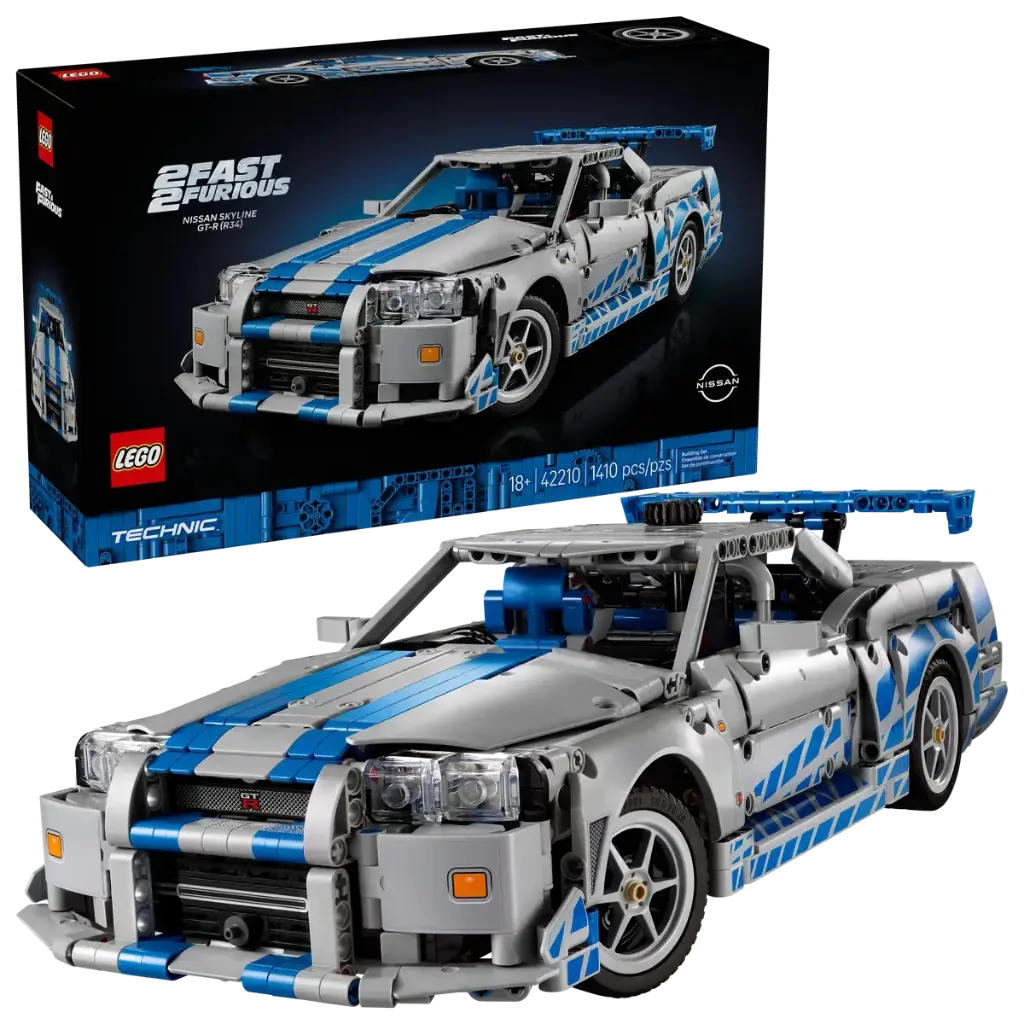  LEGO 42210 2 Fast 2 Furious Nissan Skyline GT-R (R34) Car 