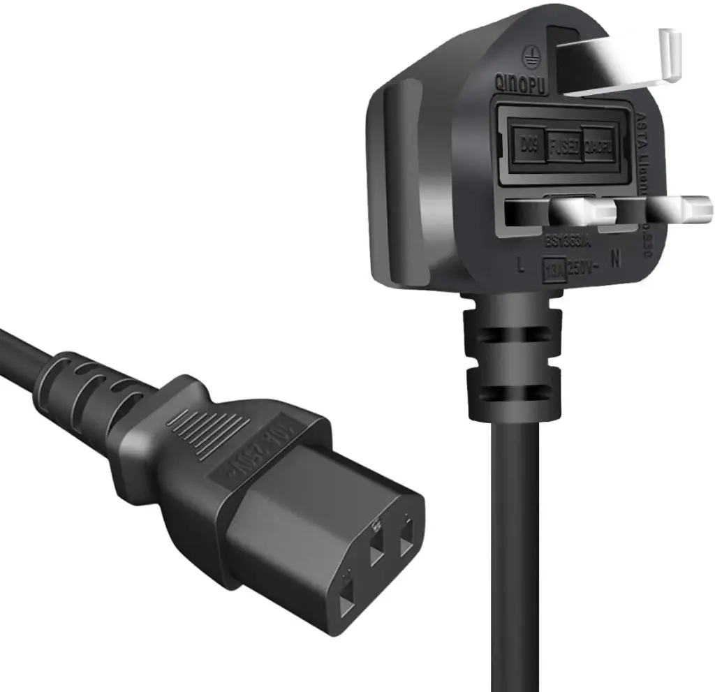Power Cable | PC/Monitor UK 3-Pin 1.5M