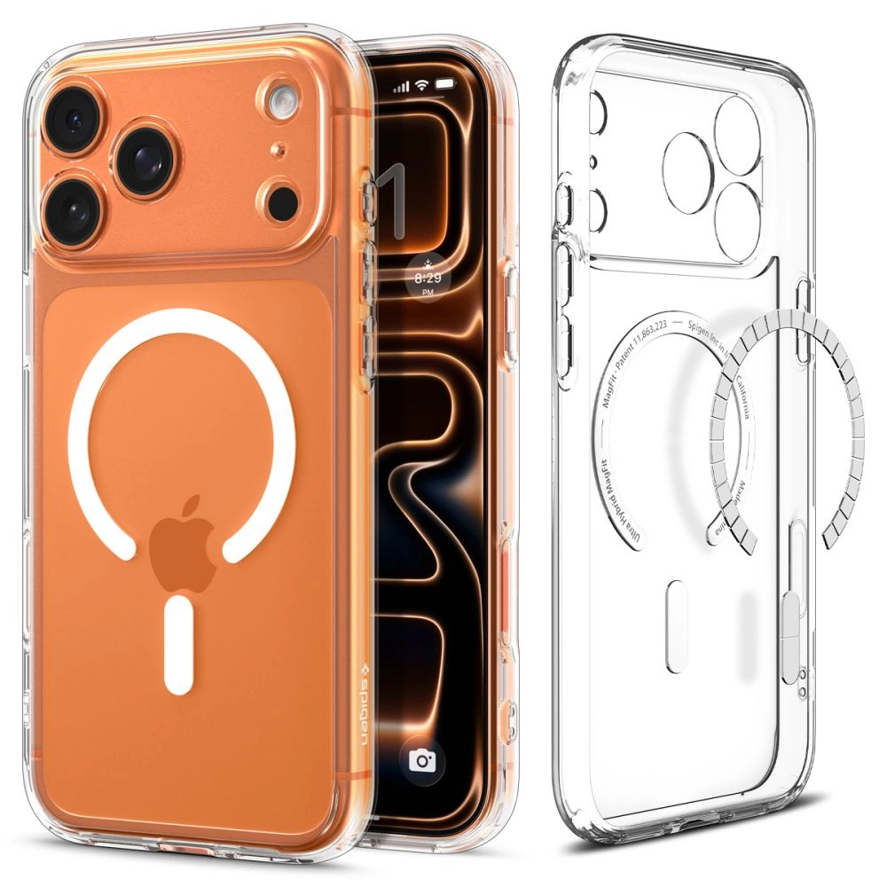 Spigen Ultra Hybrid Clear and White MagSafe Case | Apple iPhone 17 Pro Max