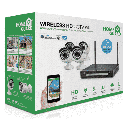 Homeguard Wireless HD Security System 4 Channel Network Video Recoder &amp;4 x 960P HD CCTV Cameras