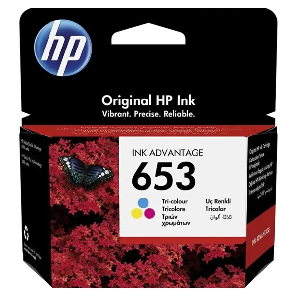 HP Original Tri-color Ink Cartridge | HP 653 Tri-color