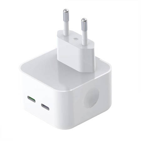 Wall Charger XO L102, 2x USB-C, 35 W (white)