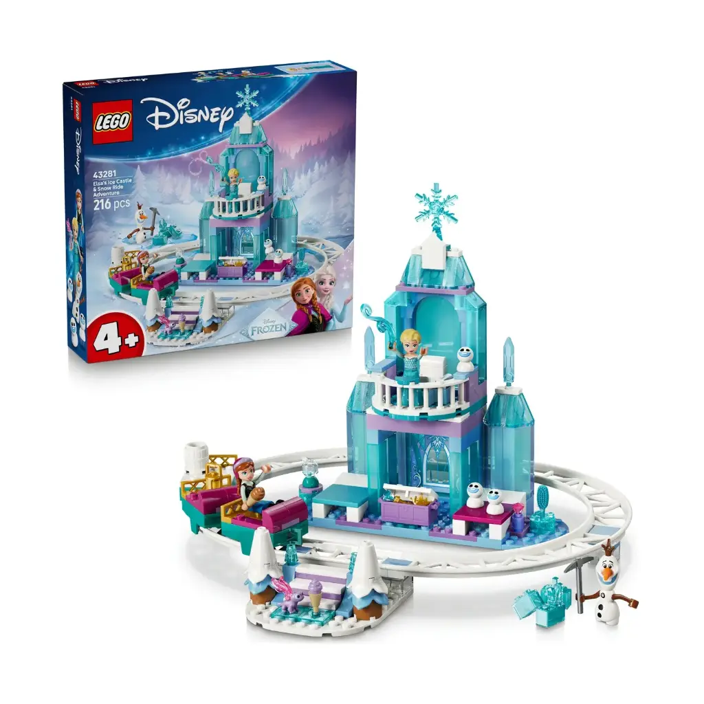  LEGO 43281 Elsa’s Ice Castle & Snow Ride