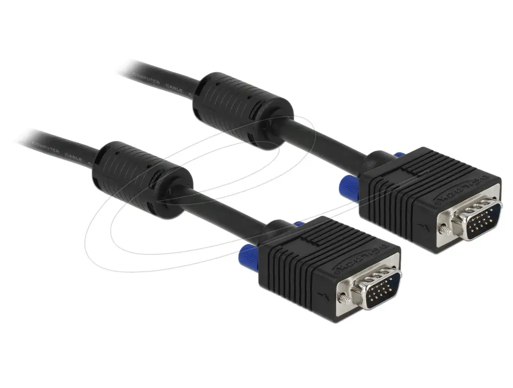 Delock VGA Male to Male Cable 2M