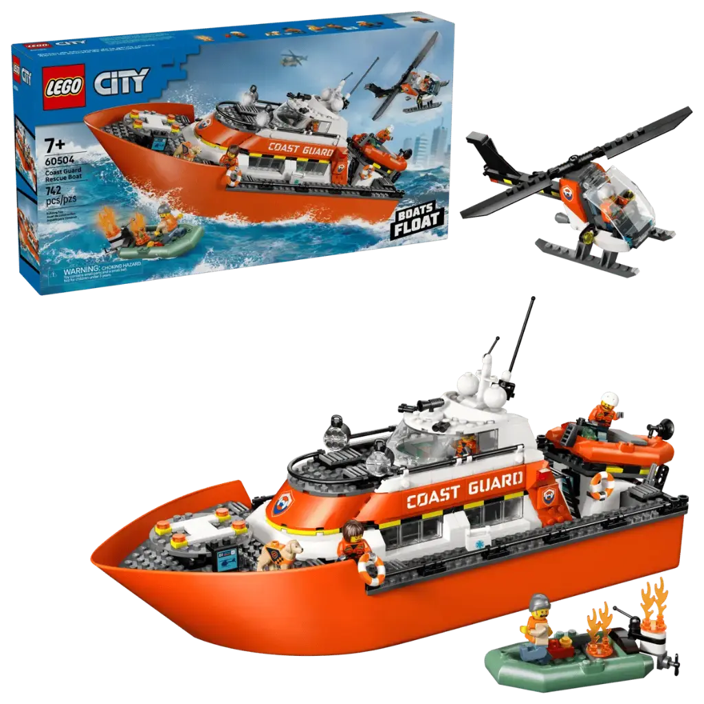  LEGO 60504 Coast Guard Rescue Boat & Helicopter