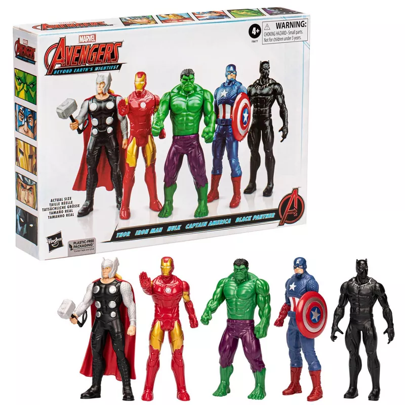 Hasbro Marvel Avengers: Beyond Earth's Mightiest - Thor / Iron Man / Hulk / Captain America / Black