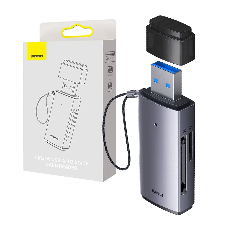 Baseus AirJoy USB-A to SD/TF Card Reader
