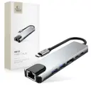 Tech-Protect Hub 6in1 USB-C, USB 2.0, USB 3.0, HDMI 4K 30Hz with RJ45 100W