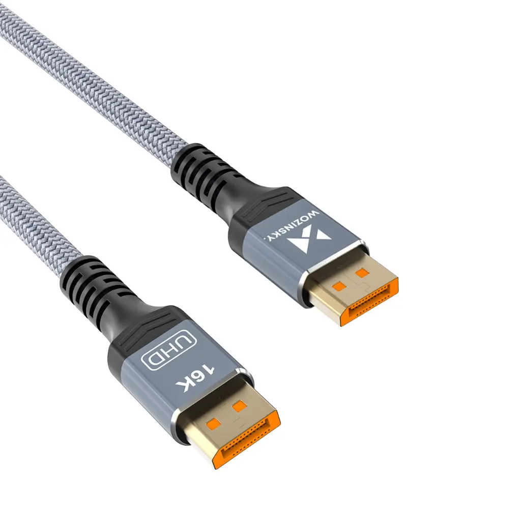 DisplayPort 2.1 Cable 8 16K 60Hz 8K 120Hz 4K 240Hz 1m - Black