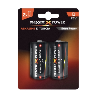 LR20 - Twisted Alkaline D Battery (2pz Blister)