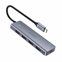 Ugreen USB Type C HUB - 4x USB 3.0 Gen 1 with USB-C power port gray
