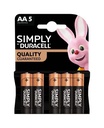 AA Alkaline Batteries | Duracell Simply LR6 (5 pcs)