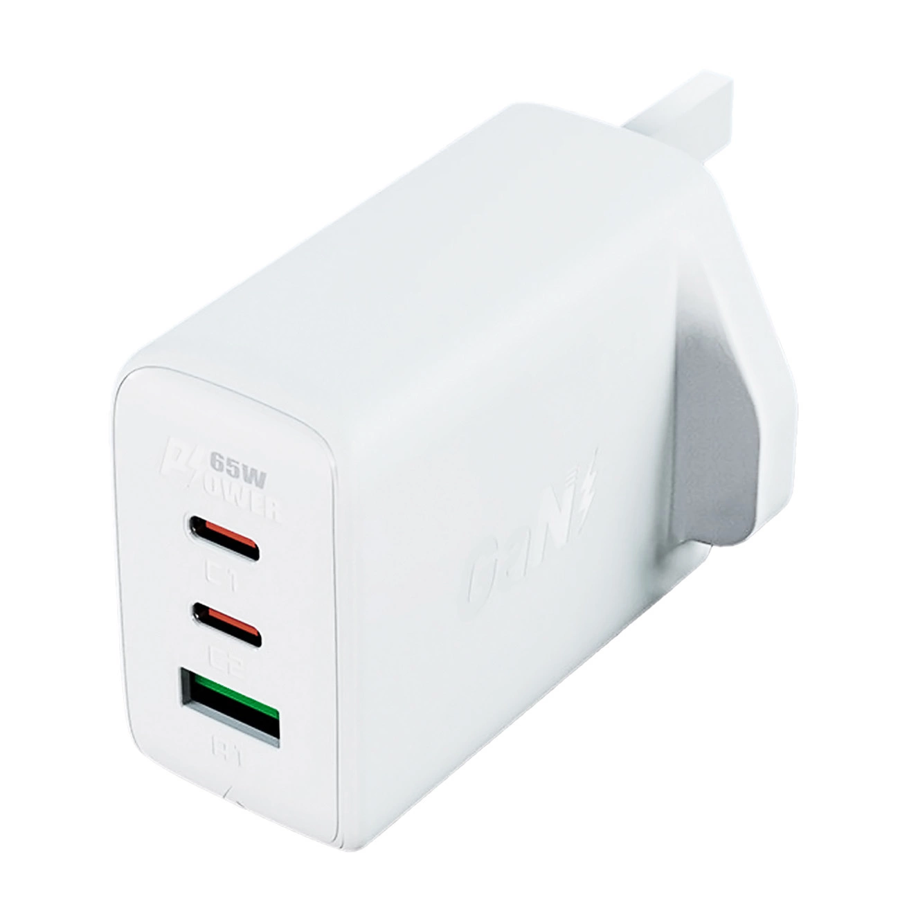 Acefast GaN Charger | 3-Port USB + 2× USB-C 65W UK plug white