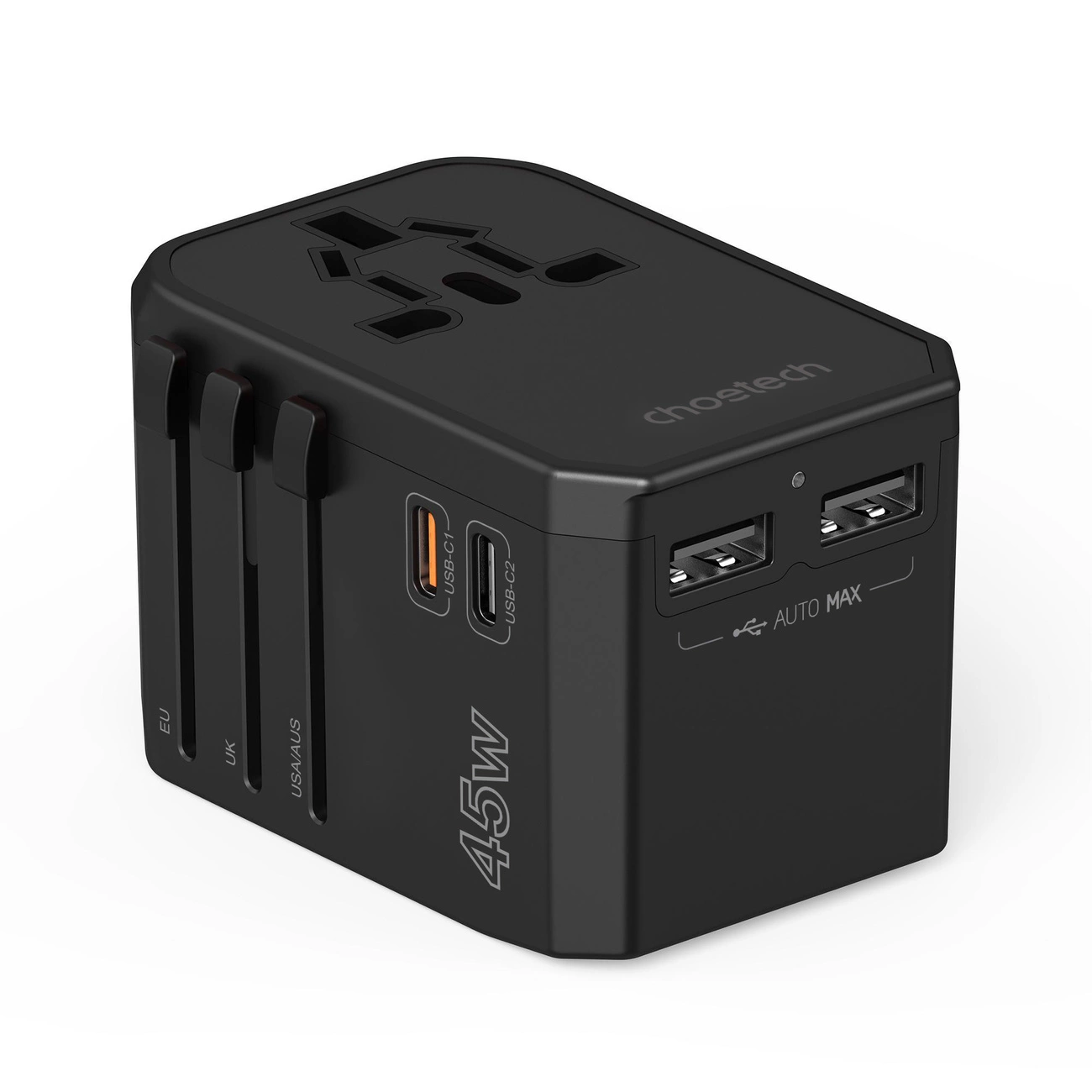 Choetech GaN Travel Charger | 45W PD6045 2×USB (C+A)