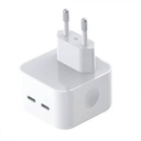 Wall Charger XO L102, 2x USB-C, 35 W (white)