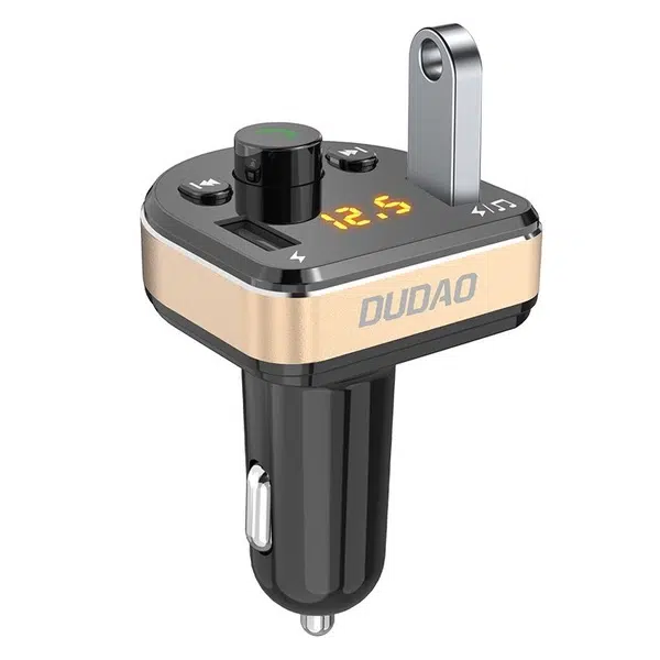 Dudao R2Pro Bluetooth FM Transmitter Car Charger | 3.1A 2× USB Black