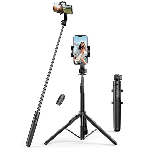 Selfie Stick Tripod with Bluetooth Remote | Ugreen LP586 1.5m (Black)