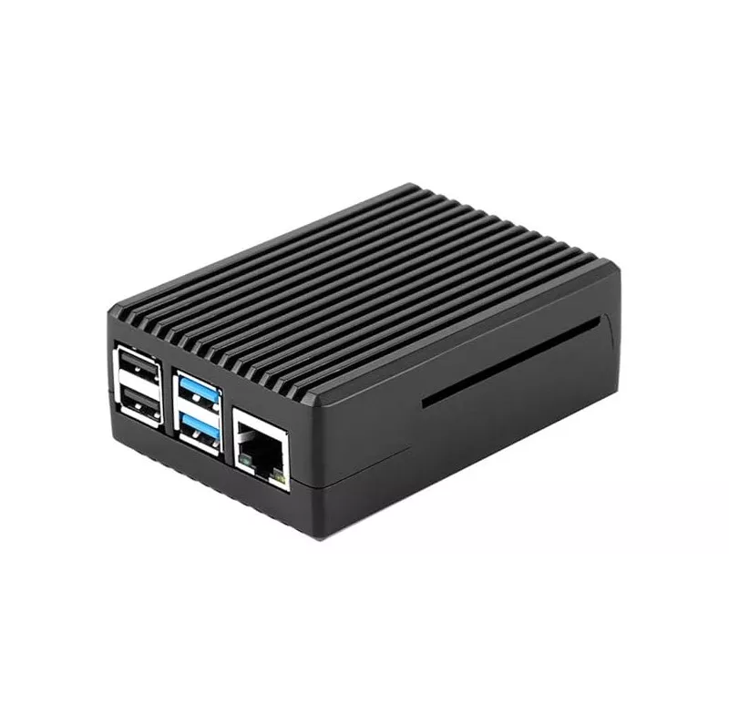 Raspberry Pi 4 Black aluminum Joy-It case