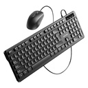 Vention KTCB0-EN | Wired Keyboard + Mouse + Mouse Pad Set Black